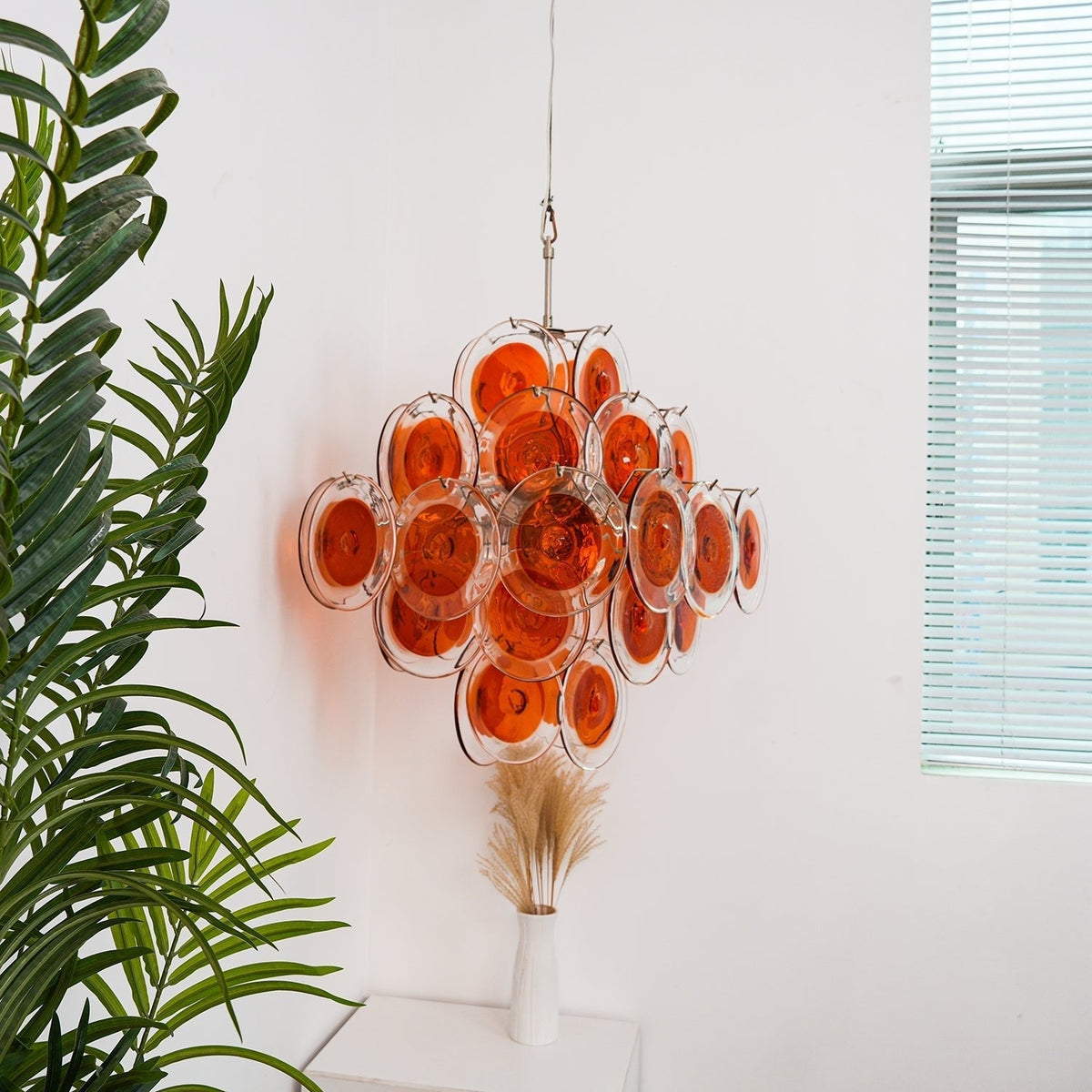 Carnelash Glass Chandelier-Moonnatur