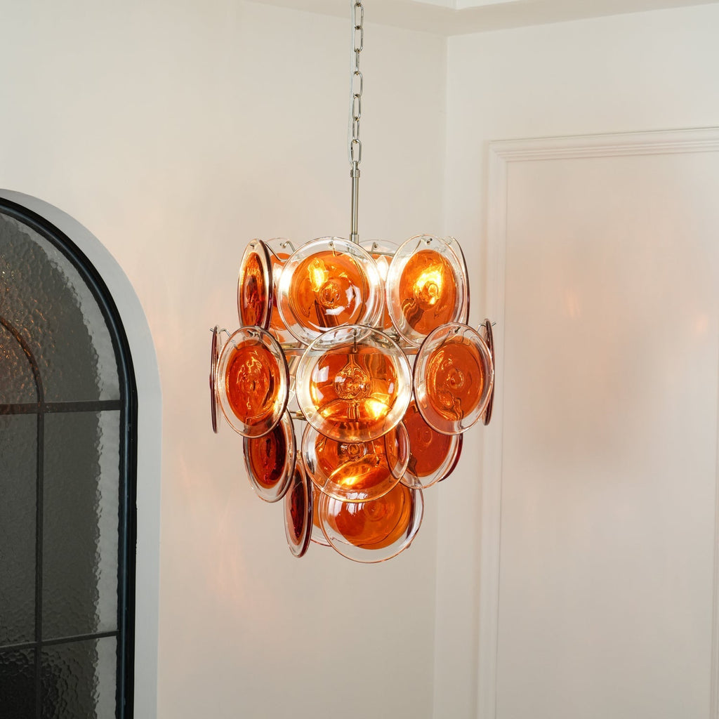 Jeloria Glass Chandelier-Moonnatur