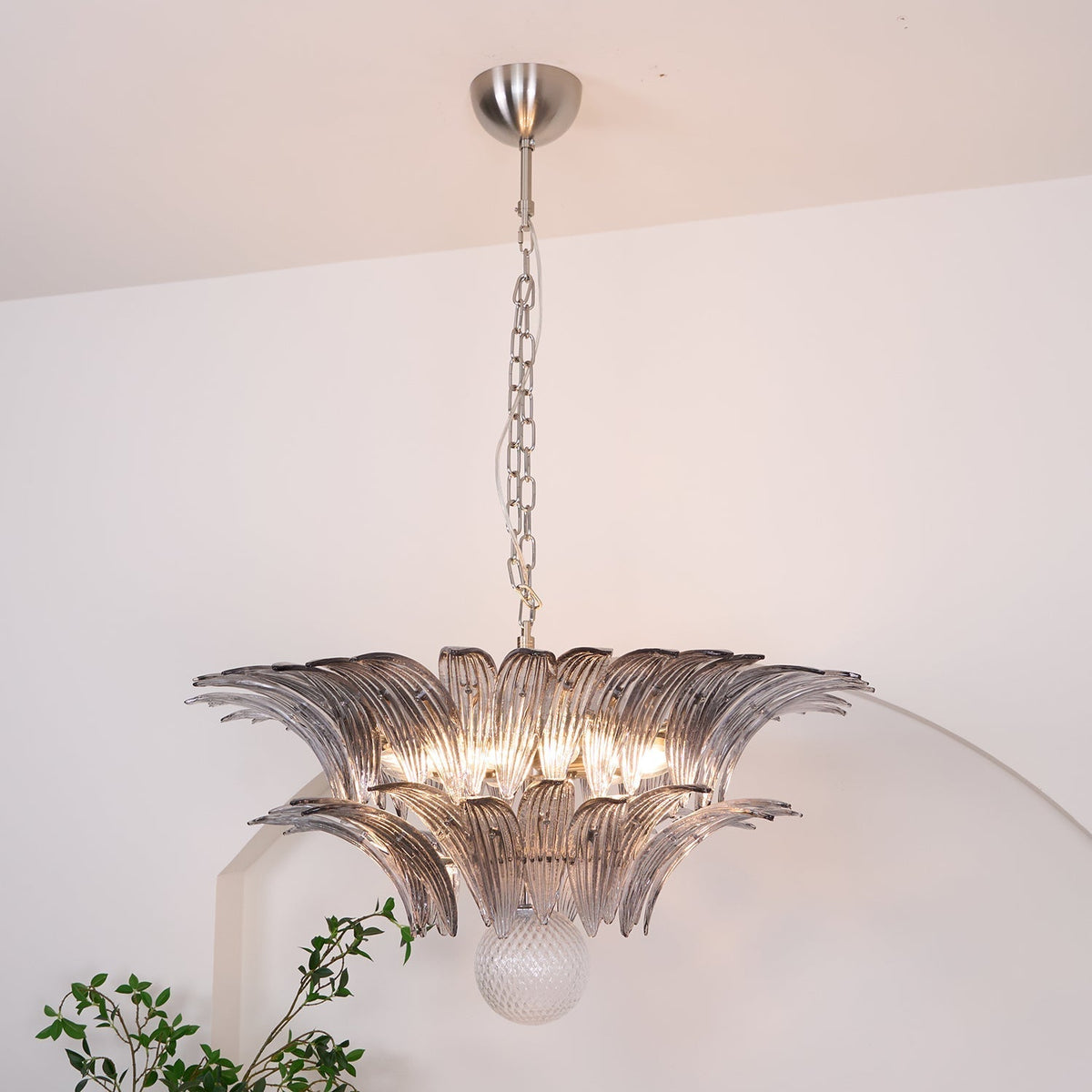 Kesterfield Glass Chandelier-Moonnatur