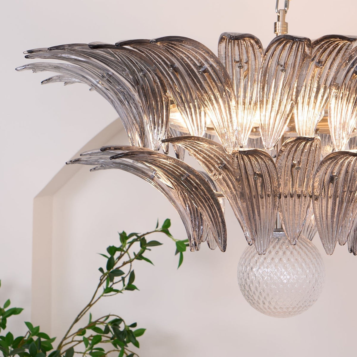 Kesterfield Glass Chandelier-Moonnatur