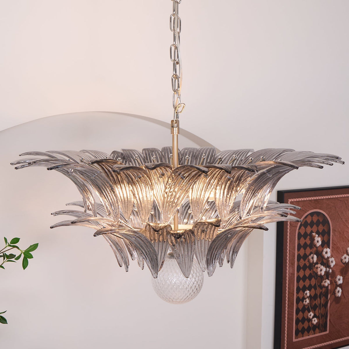 Kesterfield Glass Chandelier-Moonnatur