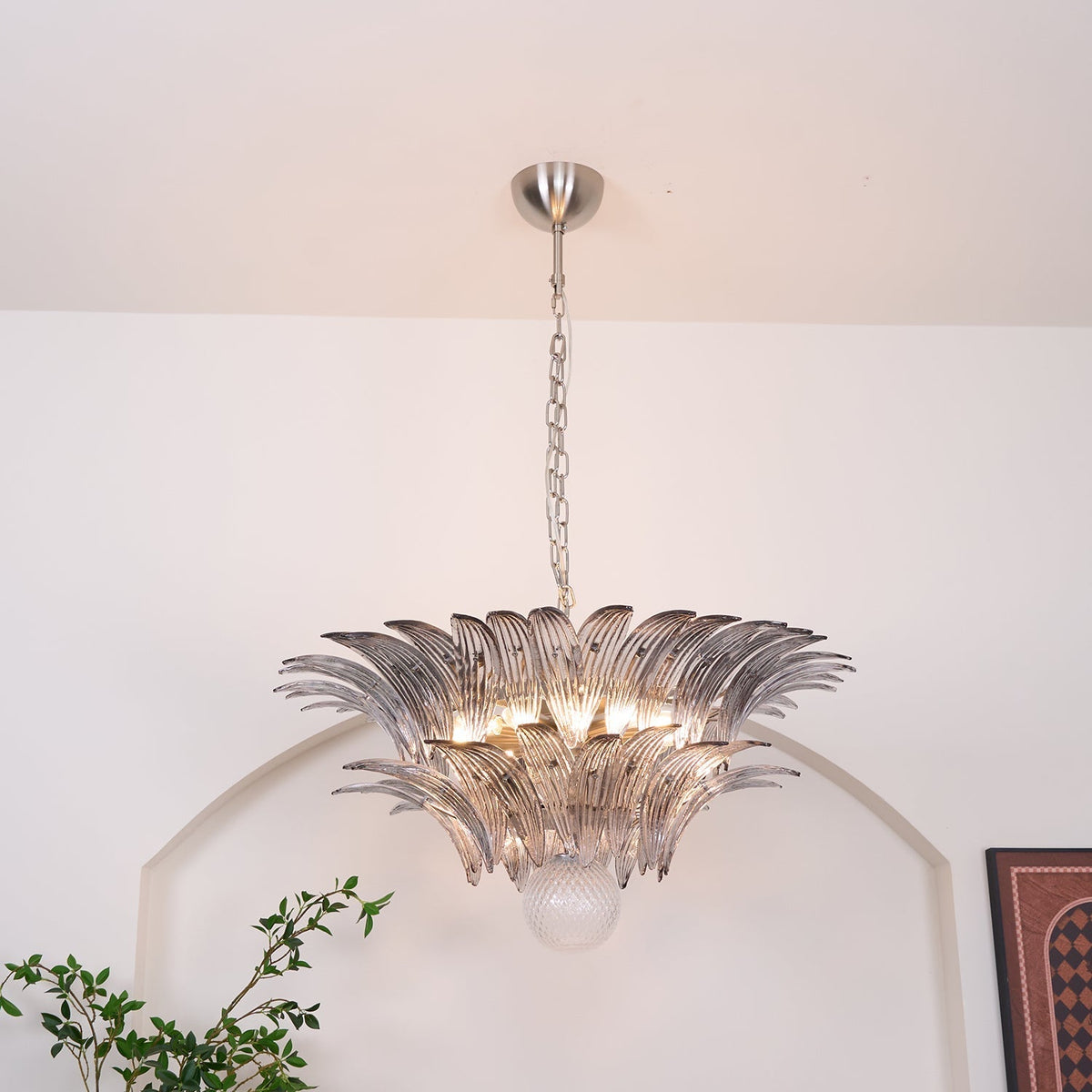 Kesterfield Glass Chandelier-Moonnatur