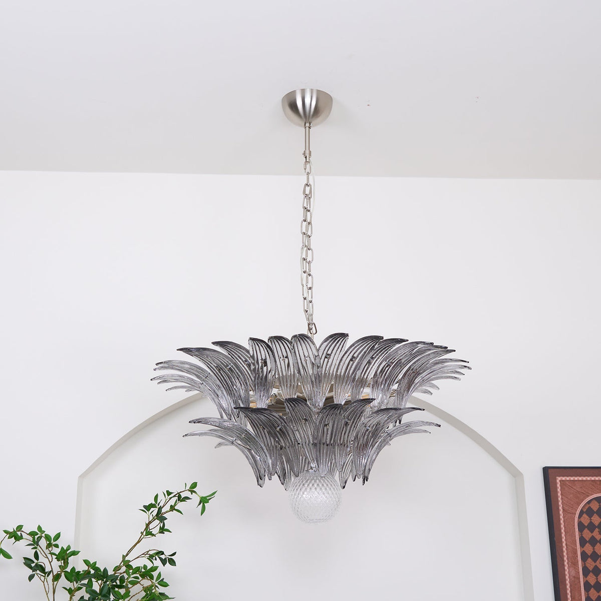Kesterfield Glass Chandelier-Moonnatur