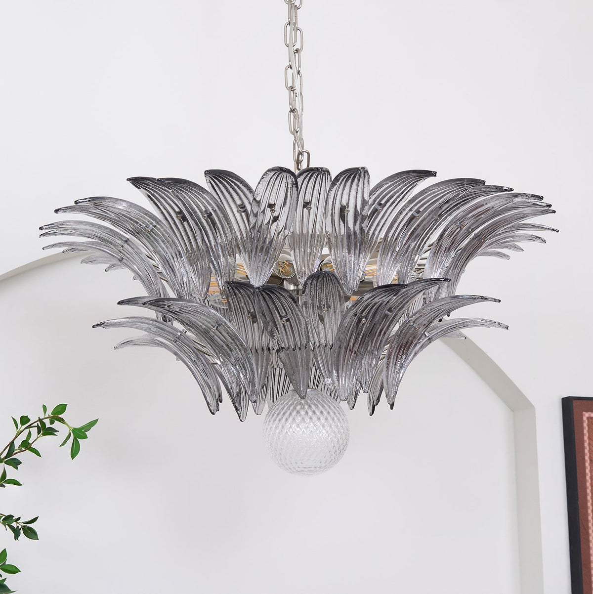 Kesterfield Glass Chandelier-Moonnatur
