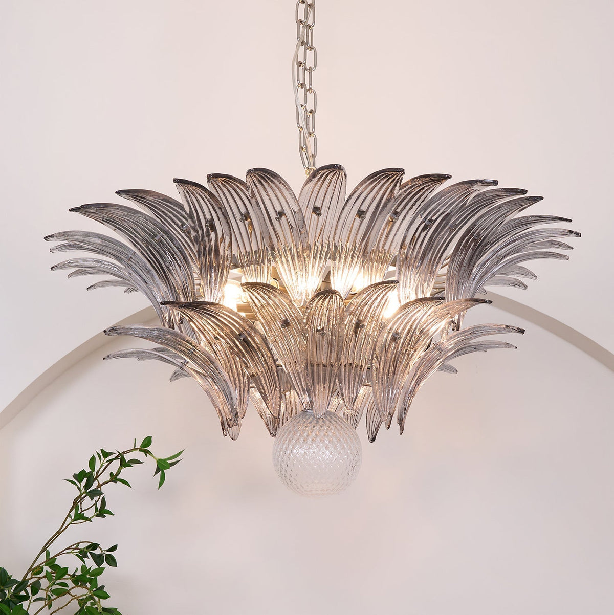 Kesterfield Glass Chandelier-Moonnatur