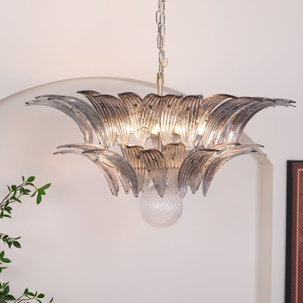 Kesterfield Glass Chandelier-Moonnatur