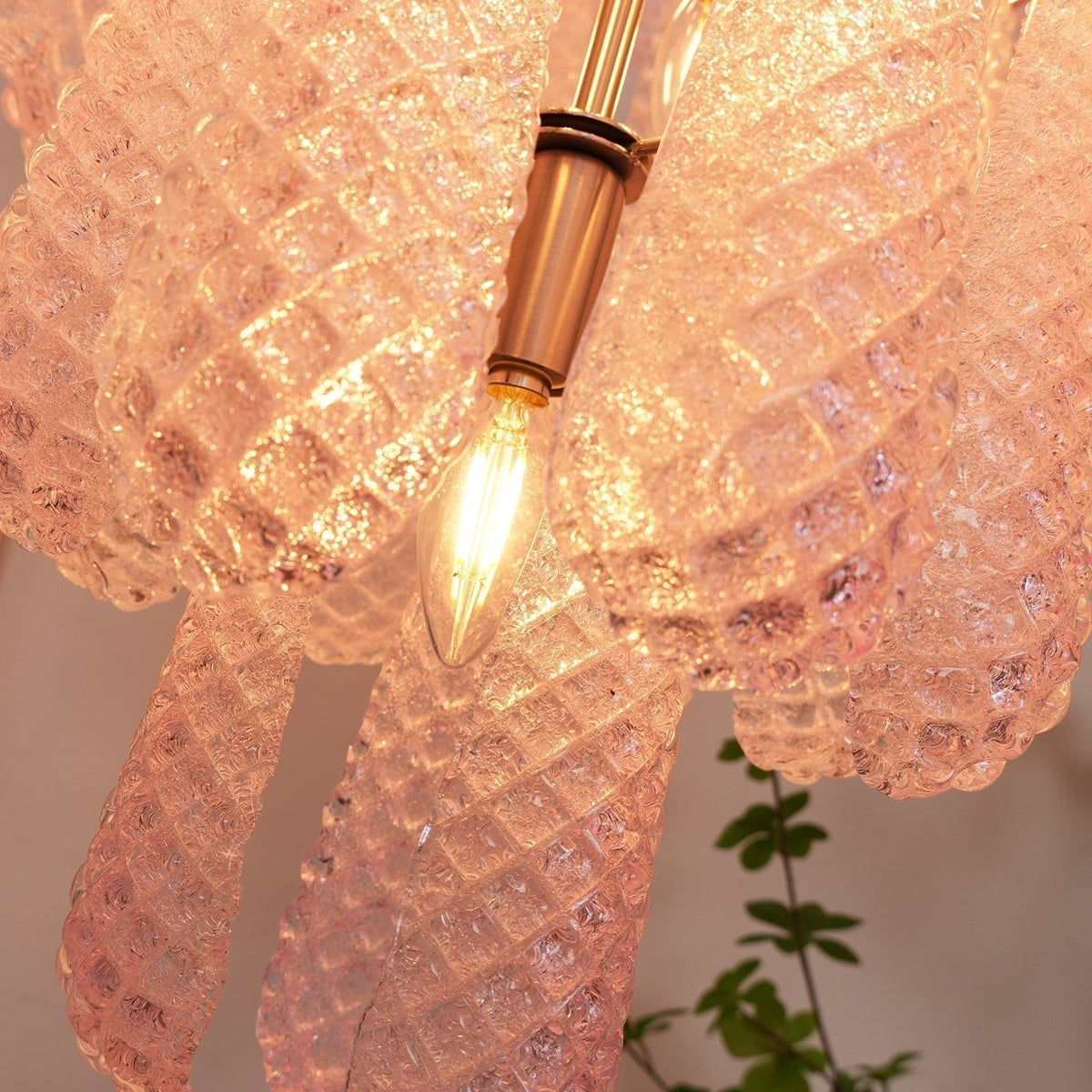 Wilvenheath Glass Chandelier-Moonnatur