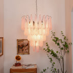 Wilvenheath Glass Chandelier-Moonnatur