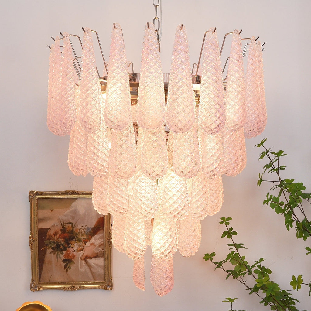 Wilvenheath Glass Chandelier-Moonnatur