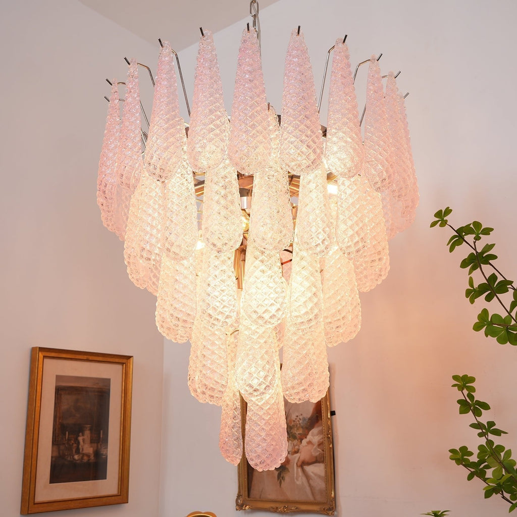 Wilvenheath Glass Chandelier-Moonnatur