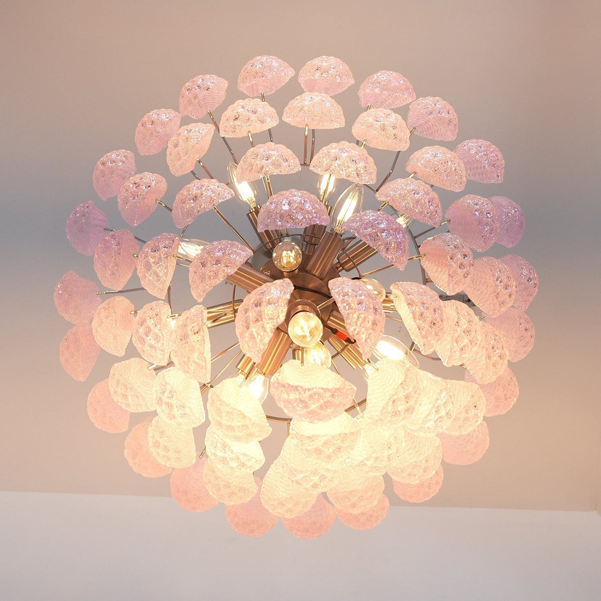 Wilvenheath Glass Chandelier-Moonnatur
