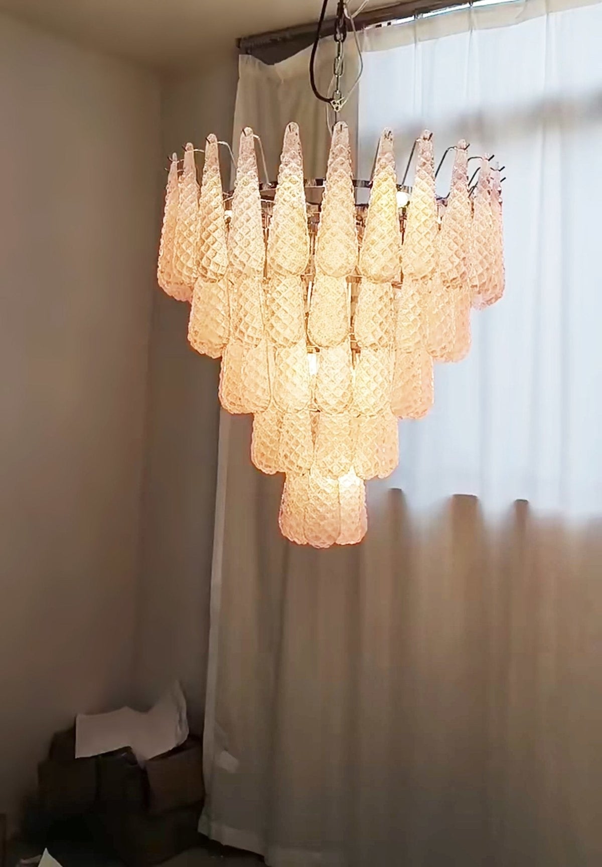 Baldendale Glass Chandelier-Moonnatur