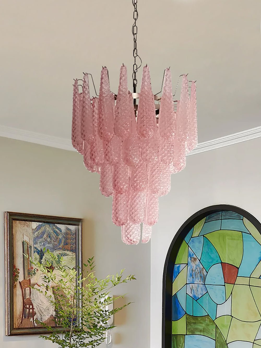 Baldendale Glass Chandelier-Moonnatur