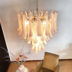 Brevengrove Glass Chandelier-Moonnatur