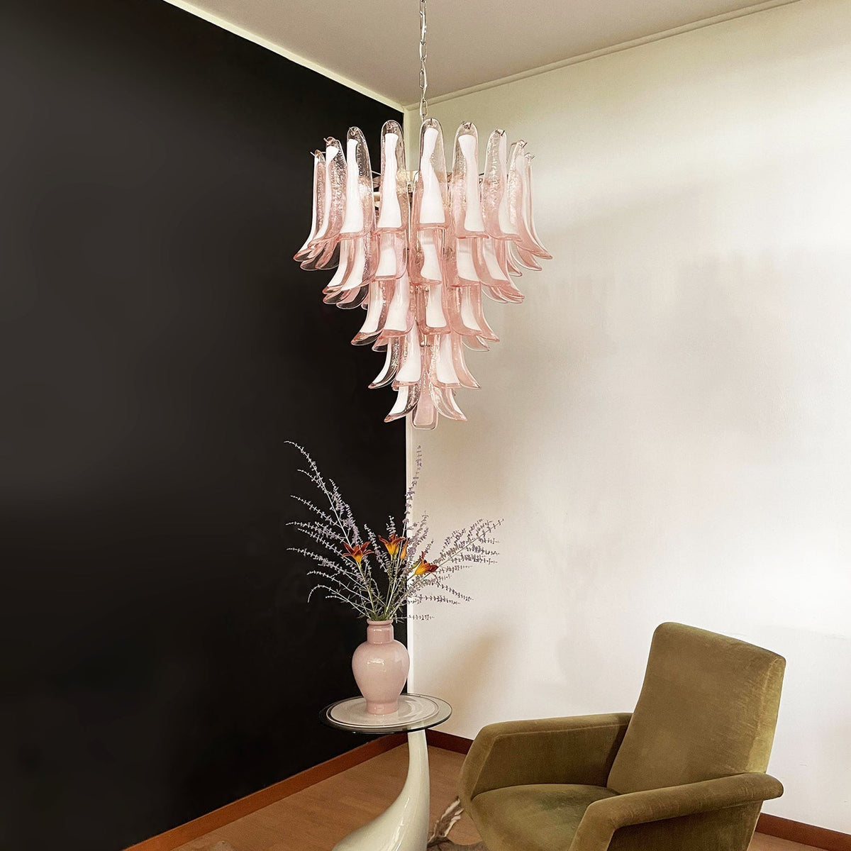 Brevengrove Glass Chandelier-Moonnatur