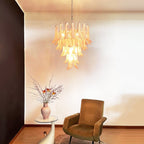 Brevengrove Glass Chandelier-Moonnatur