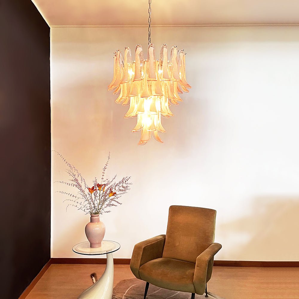 Brevengrove Glass Chandelier-Moonnatur