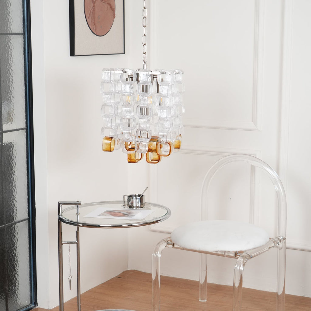 Bellina Glass Chandelier-Moonnatur
