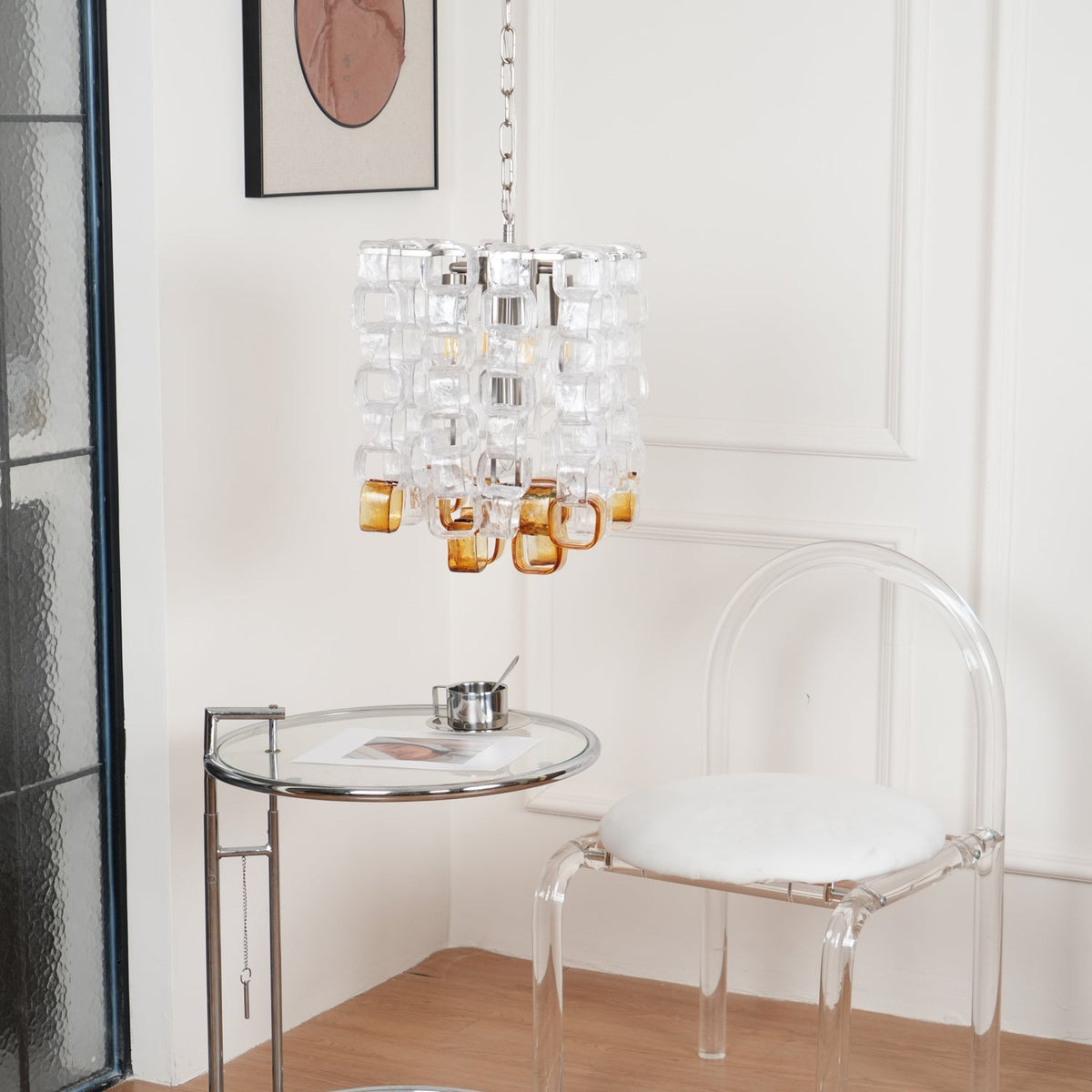 Bellina Glass Chandelier-Moonnatur