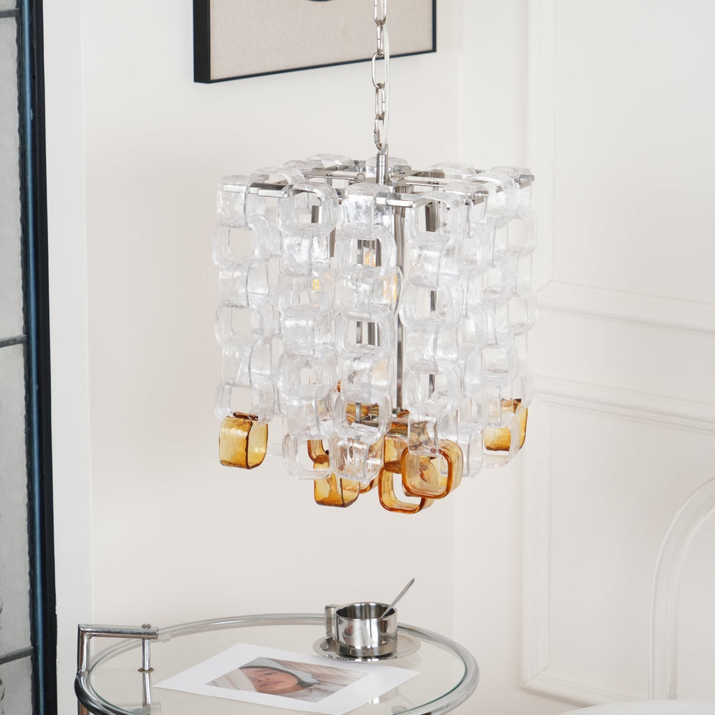Bellina Glass Chandelier-Moonnatur