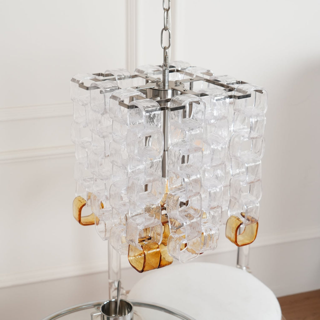 Bellina Glass Chandelier-Moonnatur