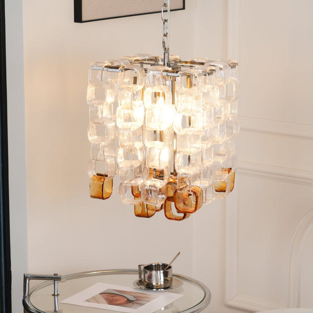 Bellina Glass Chandelier-Moonnatur