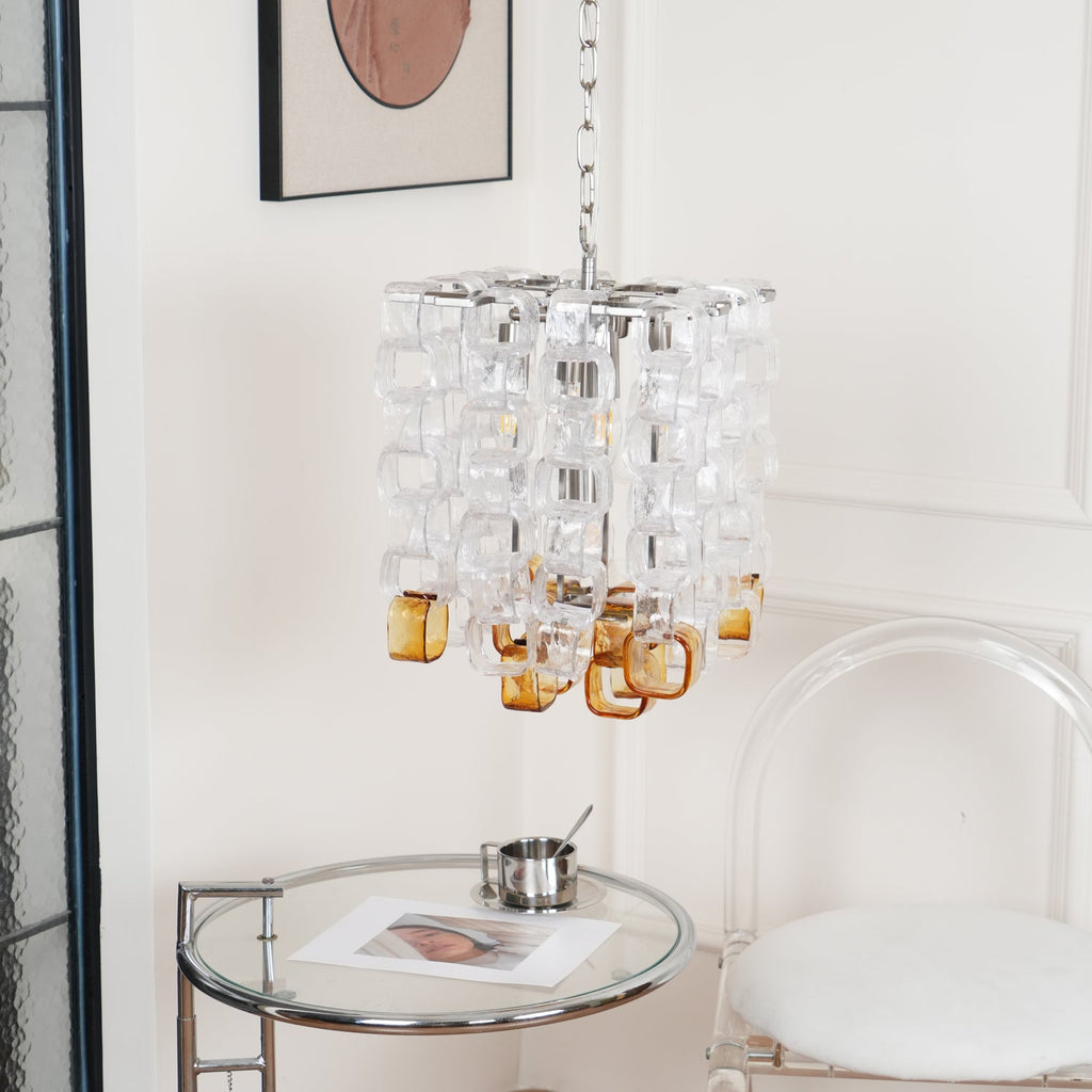 Bellina Glass Chandelier-Moonnatur