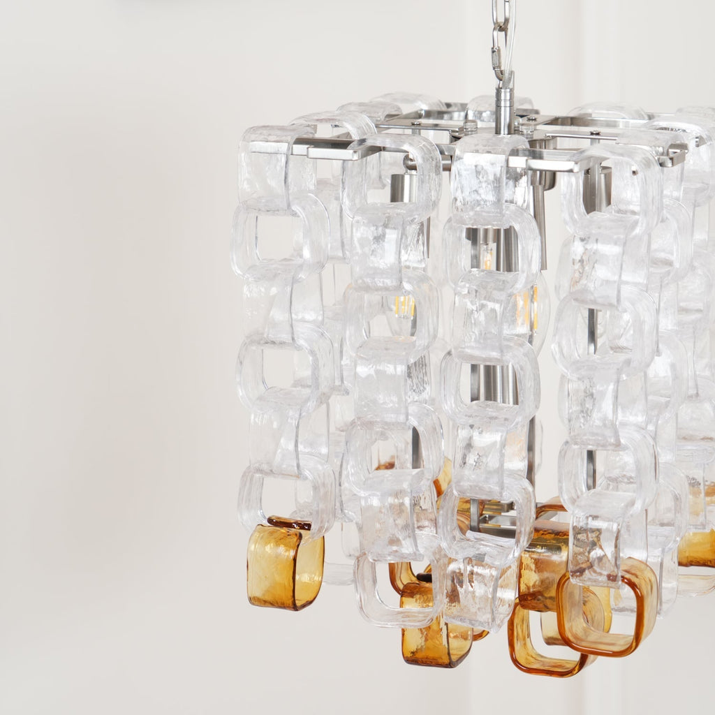 Bellina Glass Chandelier-Moonnatur