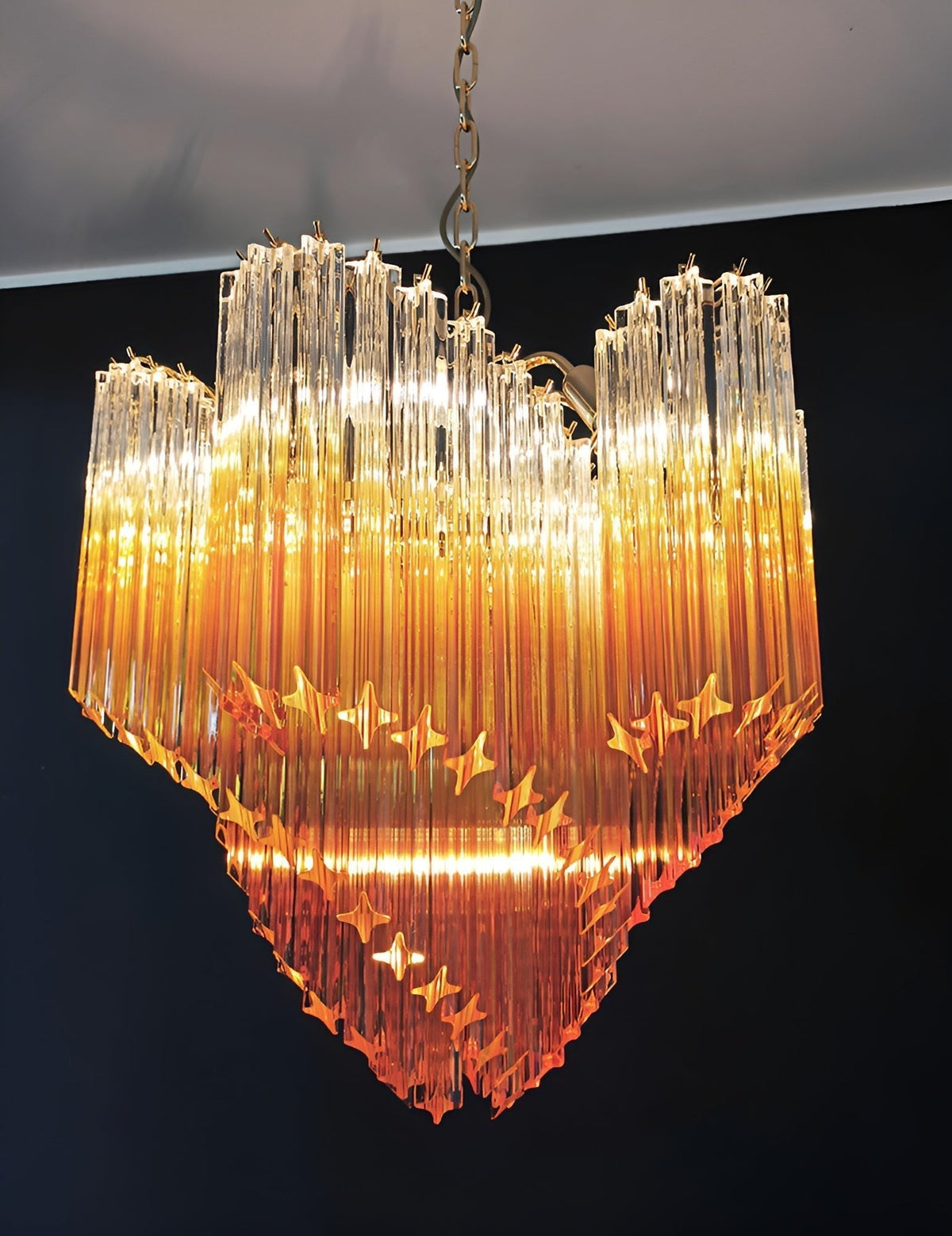 Junera Glass Chandelier-Moonnatur