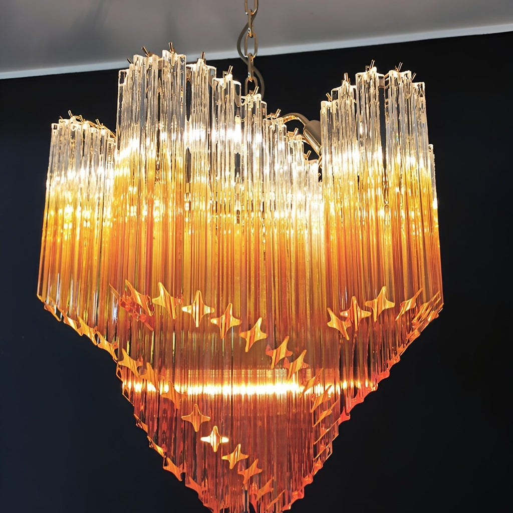 Junera Glass Chandelier-Moonnatur