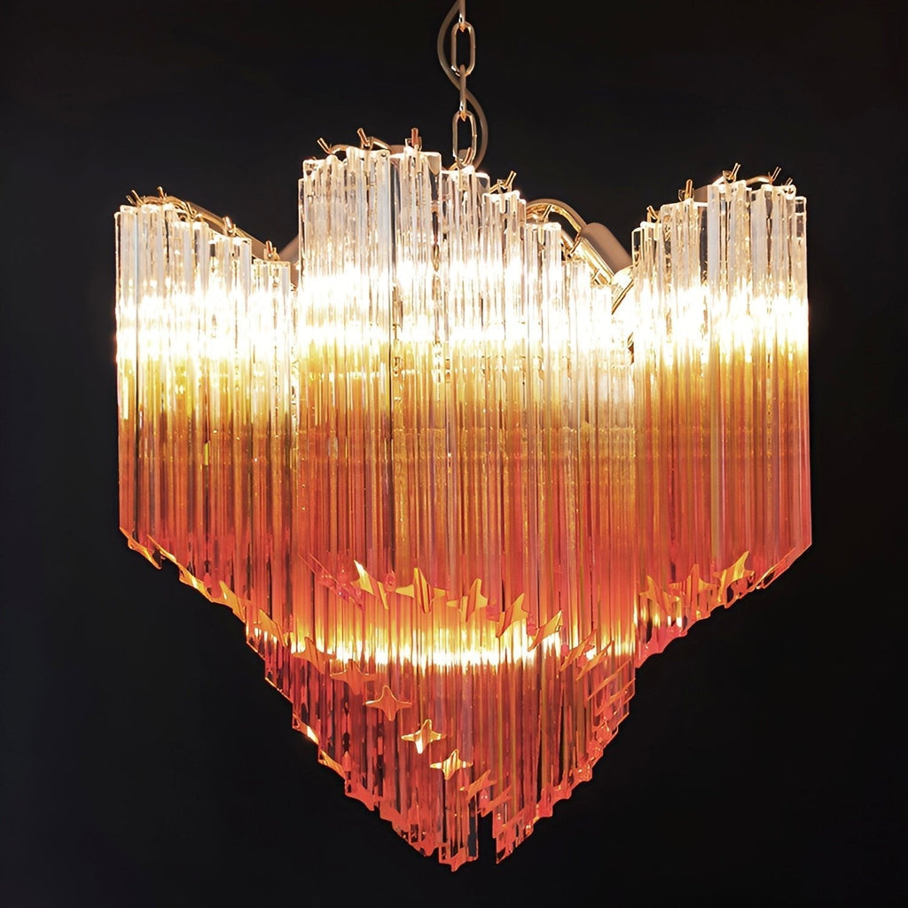 Junera Glass Chandelier-Moonnatur