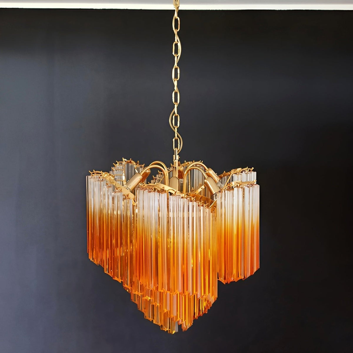 Junera Glass Chandelier-Moonnatur