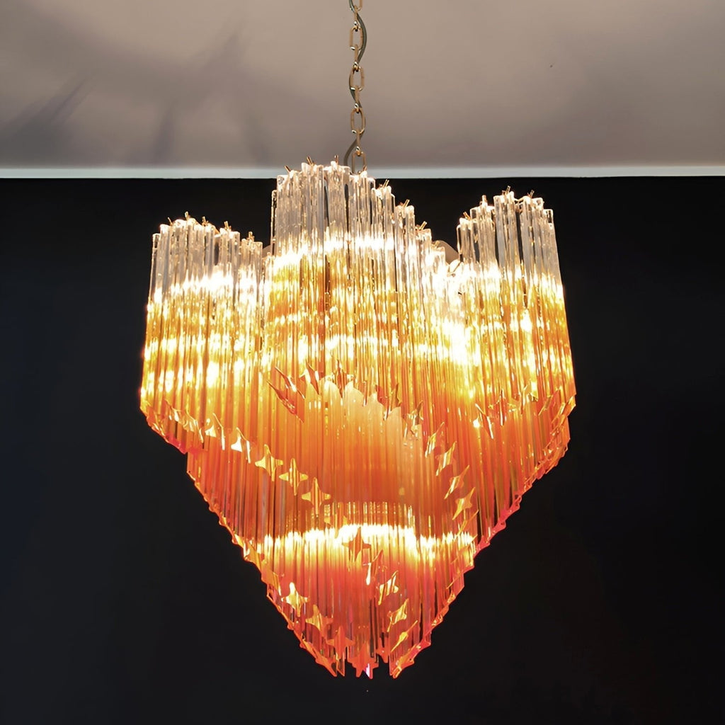Junera Glass Chandelier-Moonnatur