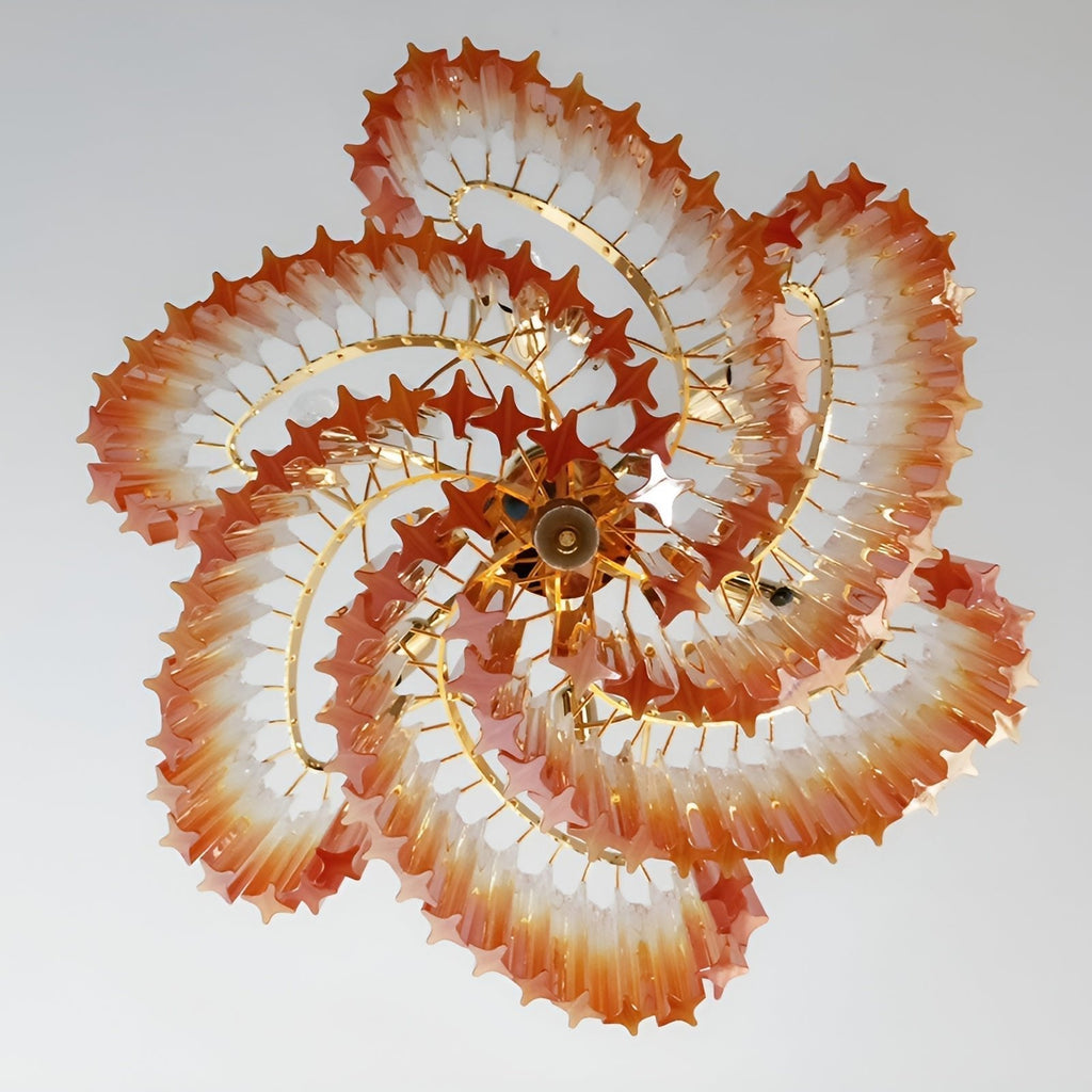 Junera Glass Chandelier-Moonnatur