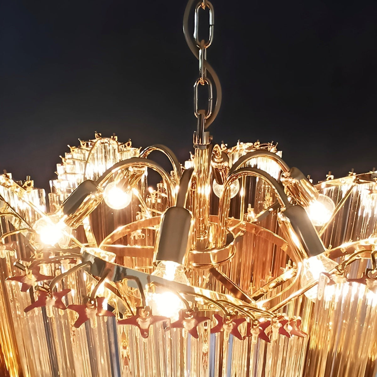 Junera Glass Chandelier-Moonnatur