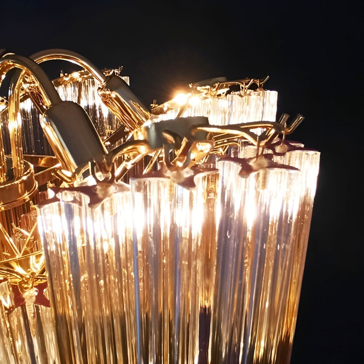 Junera Glass Chandelier-Moonnatur