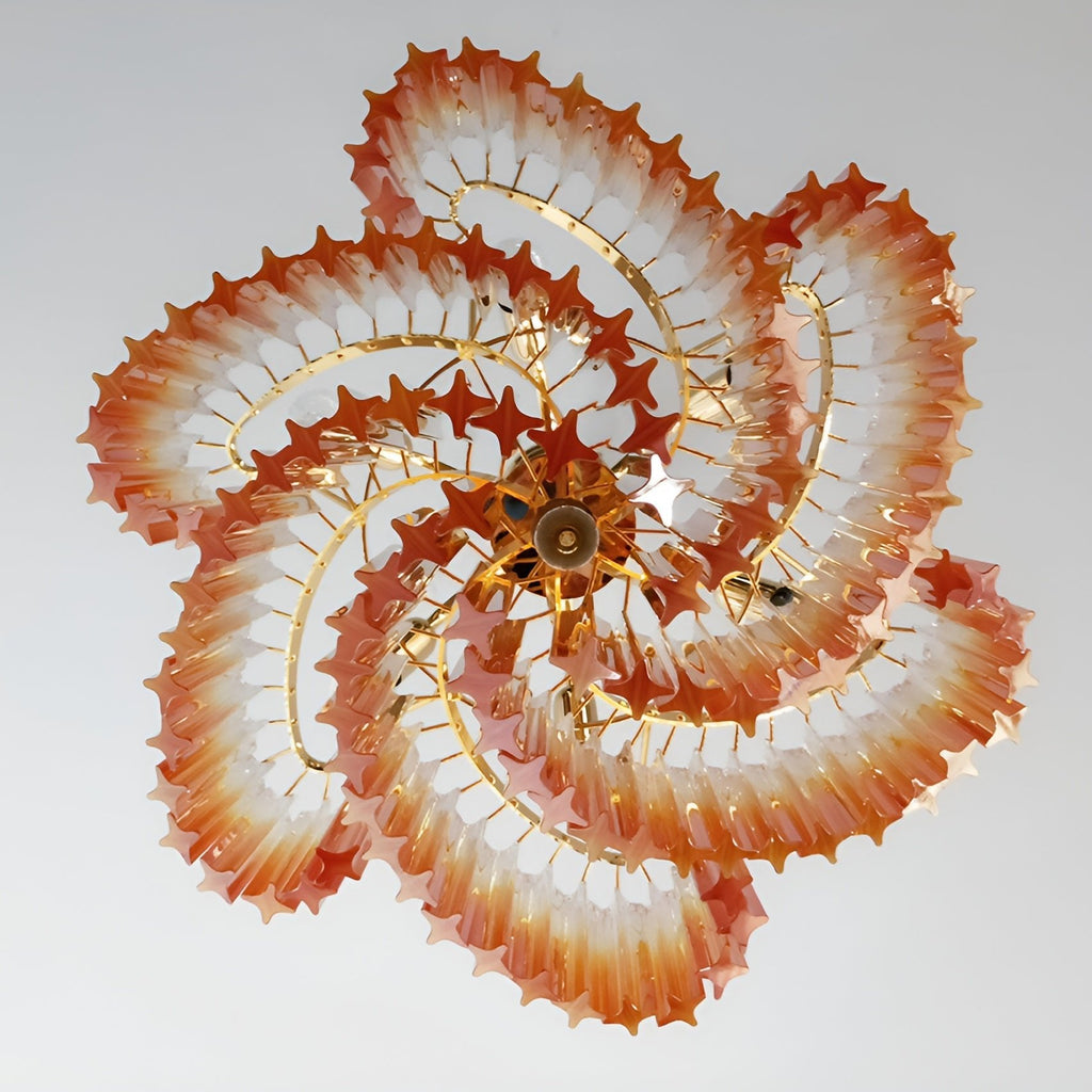 Junera Glass Chandelier-Moonnatur