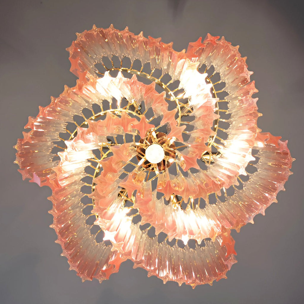 Junera Glass Chandelier-Moonnatur