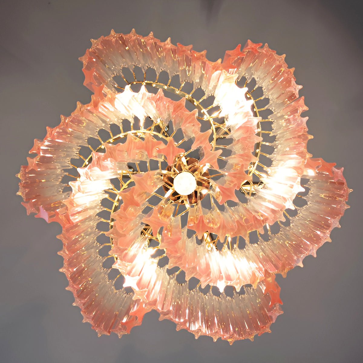 Junera Glass Chandelier-Moonnatur