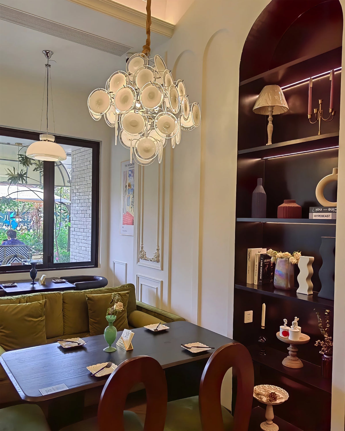 Wenrelford Glass Chandelier-Moonnatur