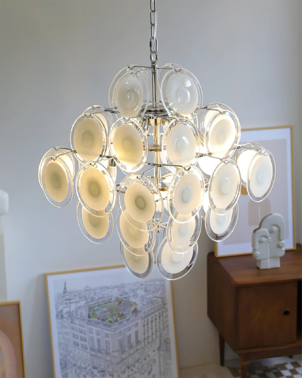 Wenrelford Glass Chandelier-Moonnatur