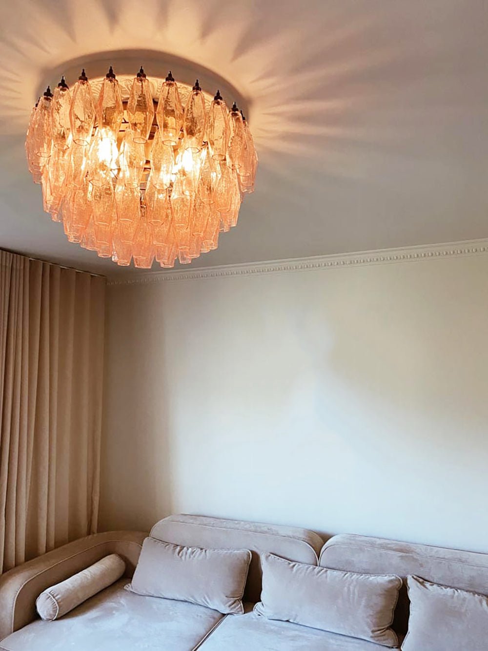 Tardenara Glass Ceiling Light-Moonnatur