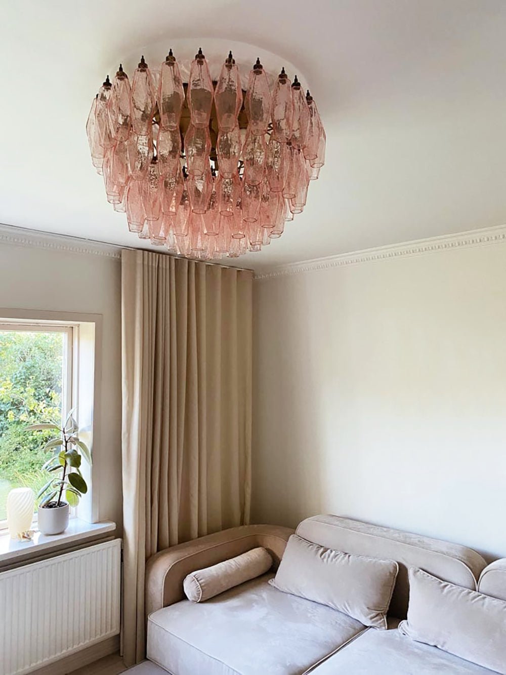 Tardenara Glass Ceiling Light-Moonnatur
