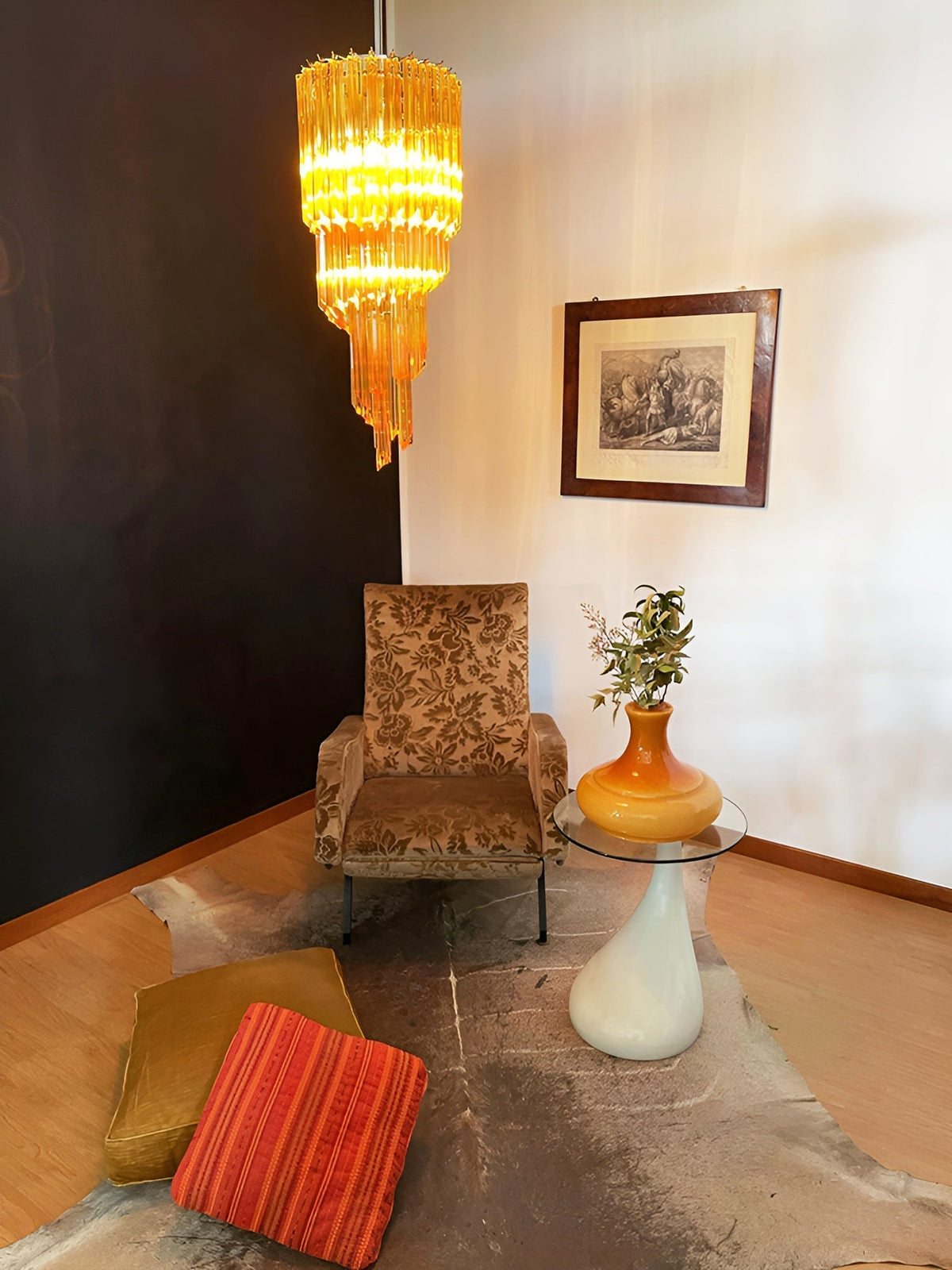 Rardenorie Glass Chandelier-Moonnatur