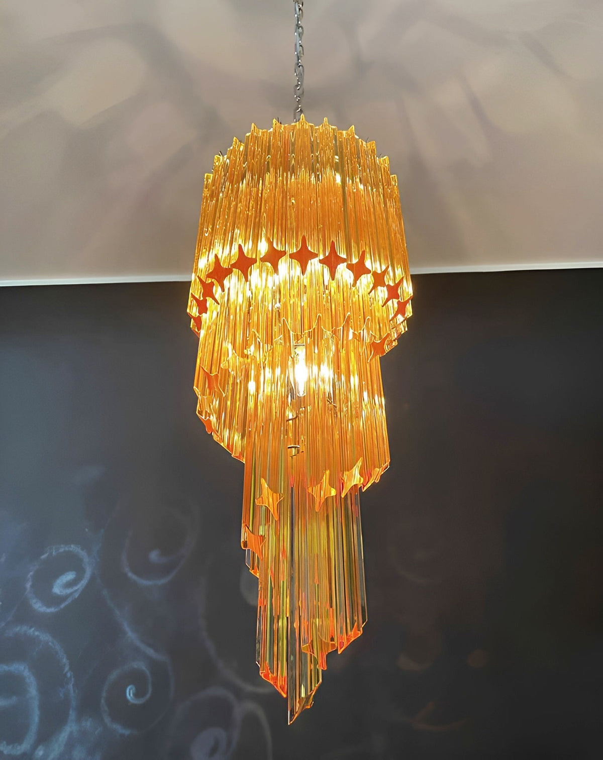 Rardenorie Glass Chandelier-Moonnatur