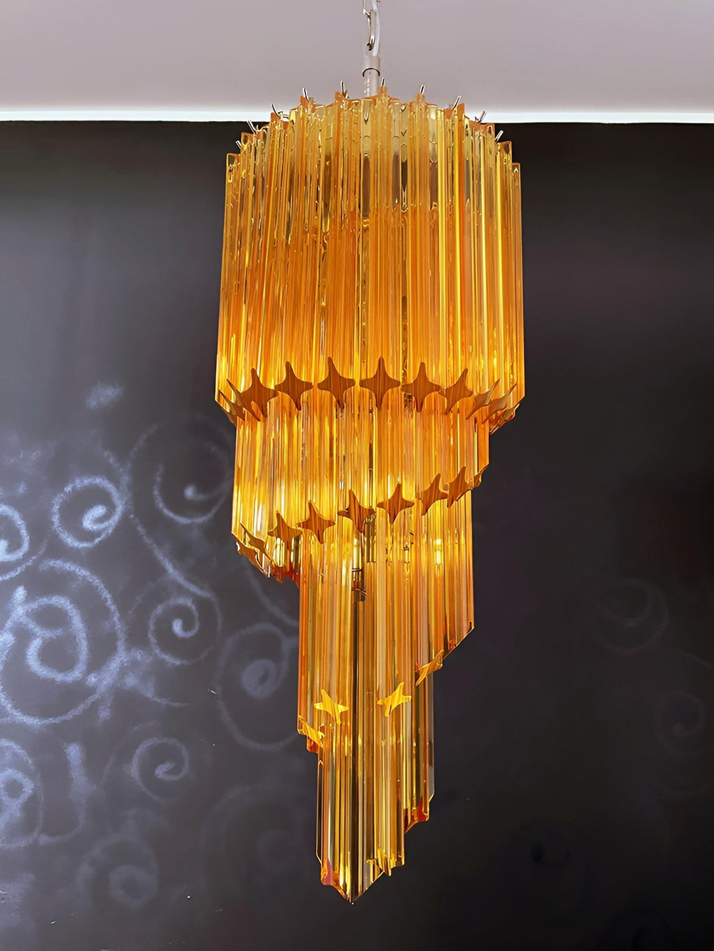 Rardenorie Glass Chandelier-Moonnatur