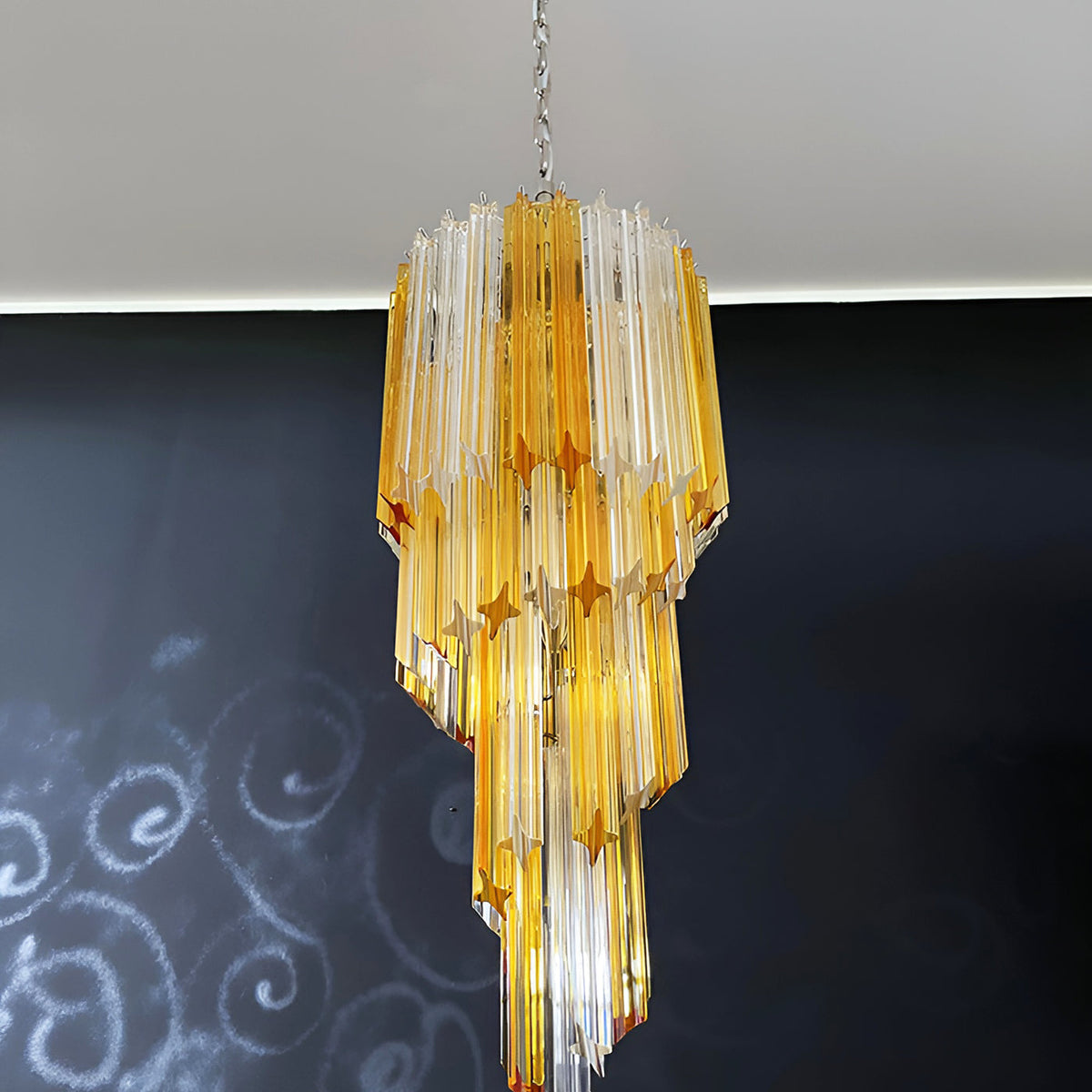 Rardenorie Glass Chandelier-Moonnatur
