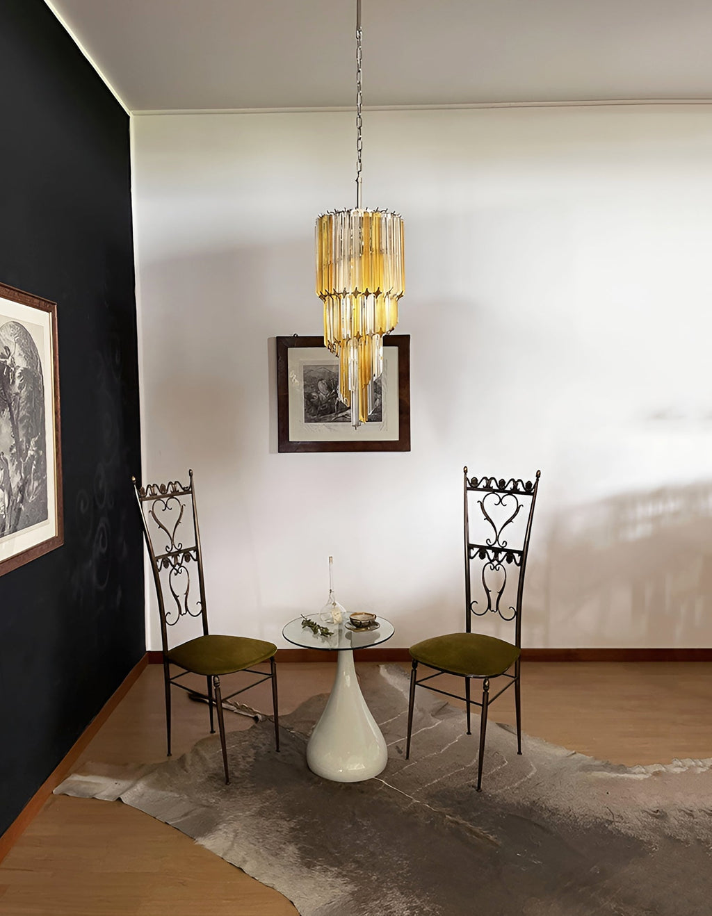 Rardenorie Glass Chandelier-Moonnatur