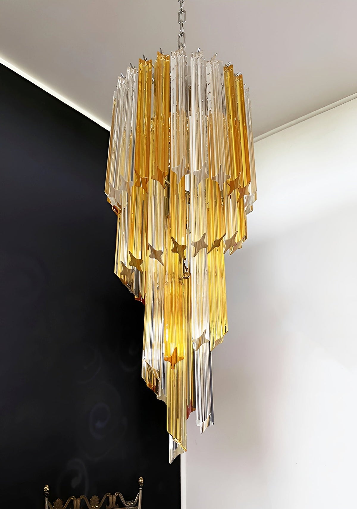 Rardenorie Glass Chandelier-Moonnatur