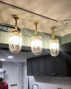 Havrina Glass Chandelier-Moonnatur